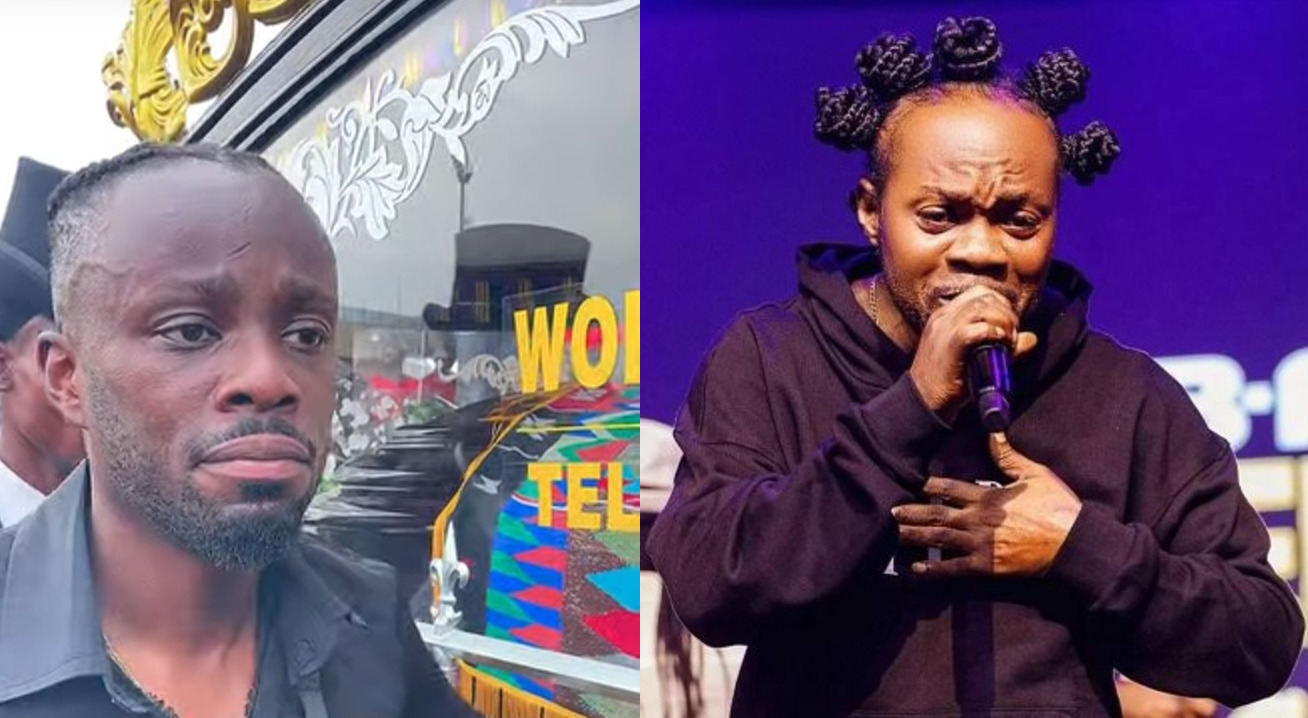 Lumba’s Eldest Son With Akosua Serwaa Stands  Firmly By His Final Remains Till His Burial – Watch Video
