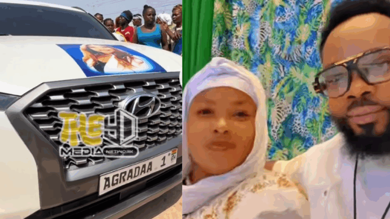 Nana Agradaa flaunts her new customised car just after her release from prison