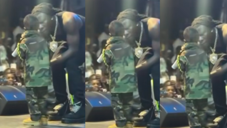 VIDEO: The Adorable Moment Young Fan Stole The Spotlight During Stonebwoy’s Kwahu Easter Performance