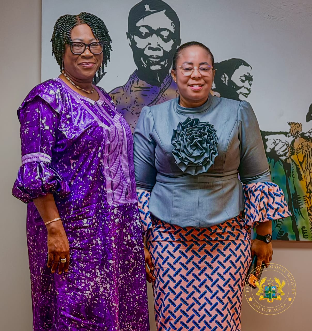 Greater Accra Regional Minister Pays Courtesy Call On Ghana’s Ambassador To The United States As She Mobilises Diaspora Support For Ghana At 70
