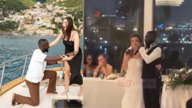 VIDEO: Ghanaian Sprinter Benjamin Azamati Marries Long-Time Girlfriend Raquel Chavez