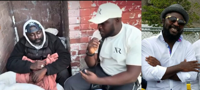 Nana Romeo Spots Musician Barosky Homeless In The UK – Watch Video